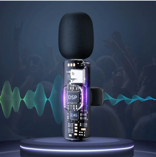 2x MIKROFON BEZPRZEWODOWY KRAWATOWY + ODBIORNIK USB-C